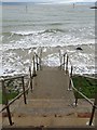 Steps to the sea in Clacton in CO15 1XR