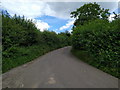 Lane heading up hill in SN15 2QJ