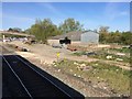 View from a Reading-Swindon train - Line-side shed next to Ashbury Crossing in SN6 8GG