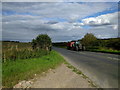 Tractor heading west on the A4 in SN8 1QD