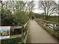 Bridge across a large pond, Temple Balsall in B93 0AL