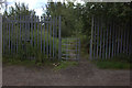 Gate to the Thames path, near Purfleet station in RM19 1LA