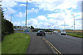 Approaching Roundabout at Crosshouse Hospital in Crosshouse