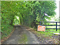 Hyde Lane - 'Road Closed' in RG20 4UP