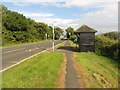 Bus stop and shelter, Grangemoor Road, Widdrington Station in Widdrington Station and Stobswood