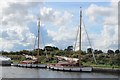 Sailboats moored by Ludham Bridge in St. Benet's Ward