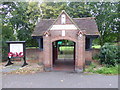 Memorial entrance to Harrow Weald Recreation Ground in HA3 6RP