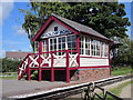 The signalbox at Hadlow Road railway station in CH64 1RF
