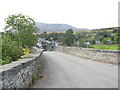 Pont y Llan bridge leading into the village of Dolwyddelan in LL25 0EQ