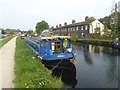 Narrowboat Jessica on the River Lee Navigation near Enfield Lock in EN3 6TA