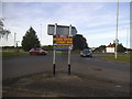 Roundabout on Clothall Road, Baldock in SG7 6RT