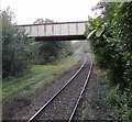 Station Road bridge west of Dinas Rhondda railway station in CF40 1QT