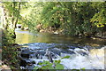 Weir on Rhmney River, Ystrad Mynach in CF82 7ES