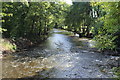 Rhymney River below Ystrad-mynach Bridge in CF82 7ES