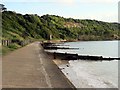 The seafront in Totland in PO39 0EZ