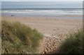 The way down to the beach, Lunan Bay in DD11 5ST