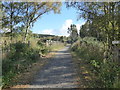 Cycle path uphill towards Shooting Greens pass in AB31 4BJ