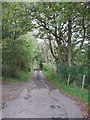 Private road to Dunlugas House in AB53 4NN