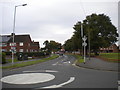 Mini roundabout on Griffiths Drive, Ashmore Park in WV11 3TN