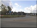 Roundabout on Ely Road near Chittering in CB25 9FX