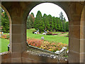 Outlook over the formal garden, Ardross Castle in IV17 0YF