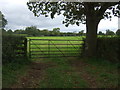 Field entrance off Booth Lane in WS15 3PG