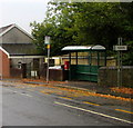 Cemetery Road bus stop and shelter, Porth in CF39 0BL