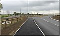 New roundabout near the Jaguar Land Rover site, Fen End in CV8 1PX
