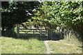 Gate in corner of field in HP14 4PN