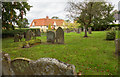 Graves on south side of St. Nicholas Church, Denston in Denston