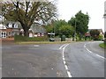 Road junction and finger post in Kirton and Frampton Ward