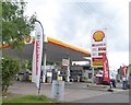 Shell filling station with Spar shop in ST2 7HD