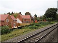View from a Didcot-Worcester train - Houses near Sandford Lane in OX1 5QX
