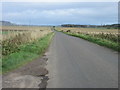 Minor road south of Forfar in DD8 1XG