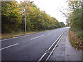 Epping Road from under the M11 in Epping Forest District