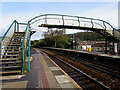 Treforest railway station footbridge in CF37 1UD