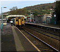 Merthyr Tydfil train in Treforest station in CF37 1UD