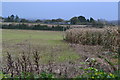 Farmland near Michelmersh under a heavy sky in SO51 0NP