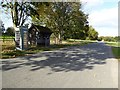 Former telephone box and bus shelter in Bushley Green in Bushley