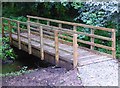 Footbridge into Spennells Valley Nature Reserve, Kidderminster in DY10 4EF