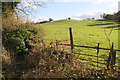 Ruin and fields on south side of Ells Lane in OX15 4HT