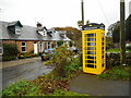 Yellow ex-telephone box, Beeswing in DG2 8QZ