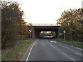 M25 bridge over Dennises Lane, near South Ockendon in RM14 3QH