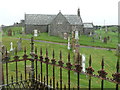 Kirkmaiden Church from the memorial monument in DG9 9QW