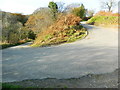 Hairpin bend, on the way down to the Nant Gelliwion in CF72 8LQ