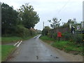 Minor road junction, Shernborne in PE31 6RY