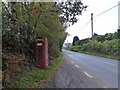 Telephone box beside the B3212 on the edge of Dousland in PL20 6NB