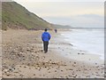 A bleak day on Saltburn Sands in TS12 1FE
