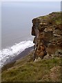 Cliff face seen from the Cleveland Way in TS13 4UX