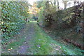 Footpath into the village by the stream in MK43 7AP